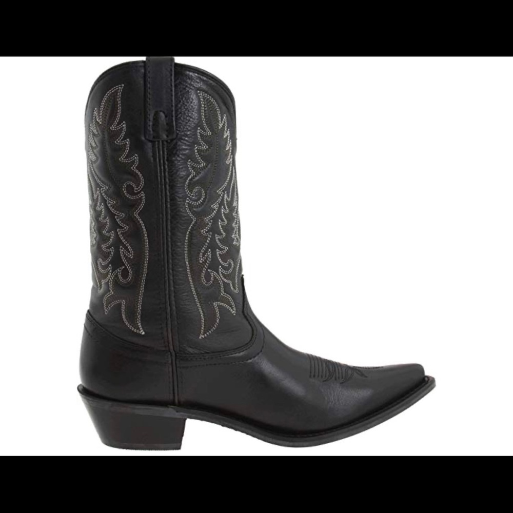 Laredo black leather cowboy/cowgirl boots
